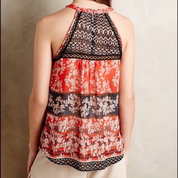 Anthropologie Meadow Rue red and navy tank - Picture 3 of 6